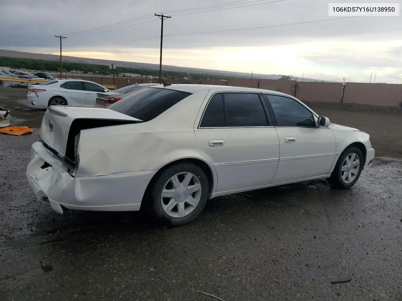 2006 Cadillac Dts VIN: 1G6KD57Y16U138950 Lot: 54796245