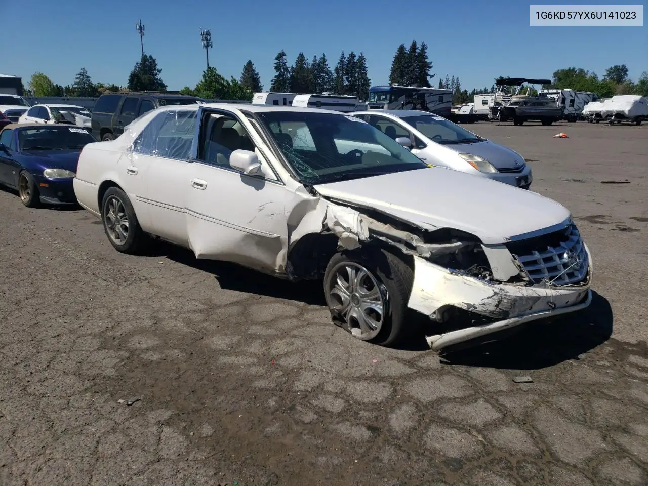 2006 Cadillac Dts VIN: 1G6KD57YX6U141023 Lot: 55610185
