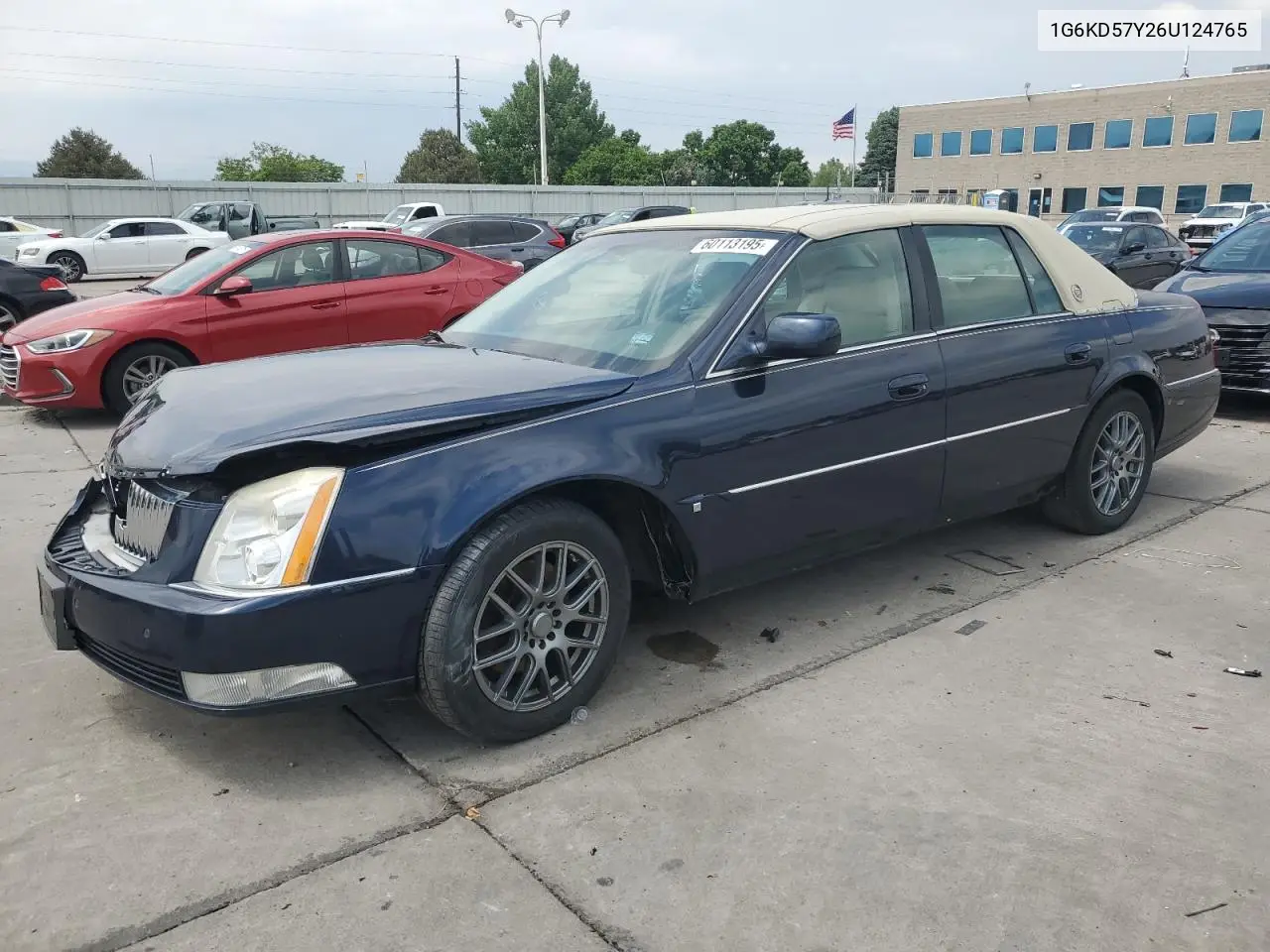 2006 Cadillac Dts VIN: 1G6KD57Y26U124765 Lot: 60113195