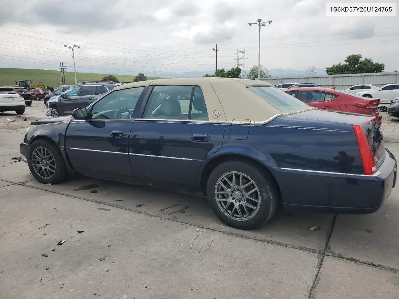 2006 Cadillac Dts VIN: 1G6KD57Y26U124765 Lot: 60113195