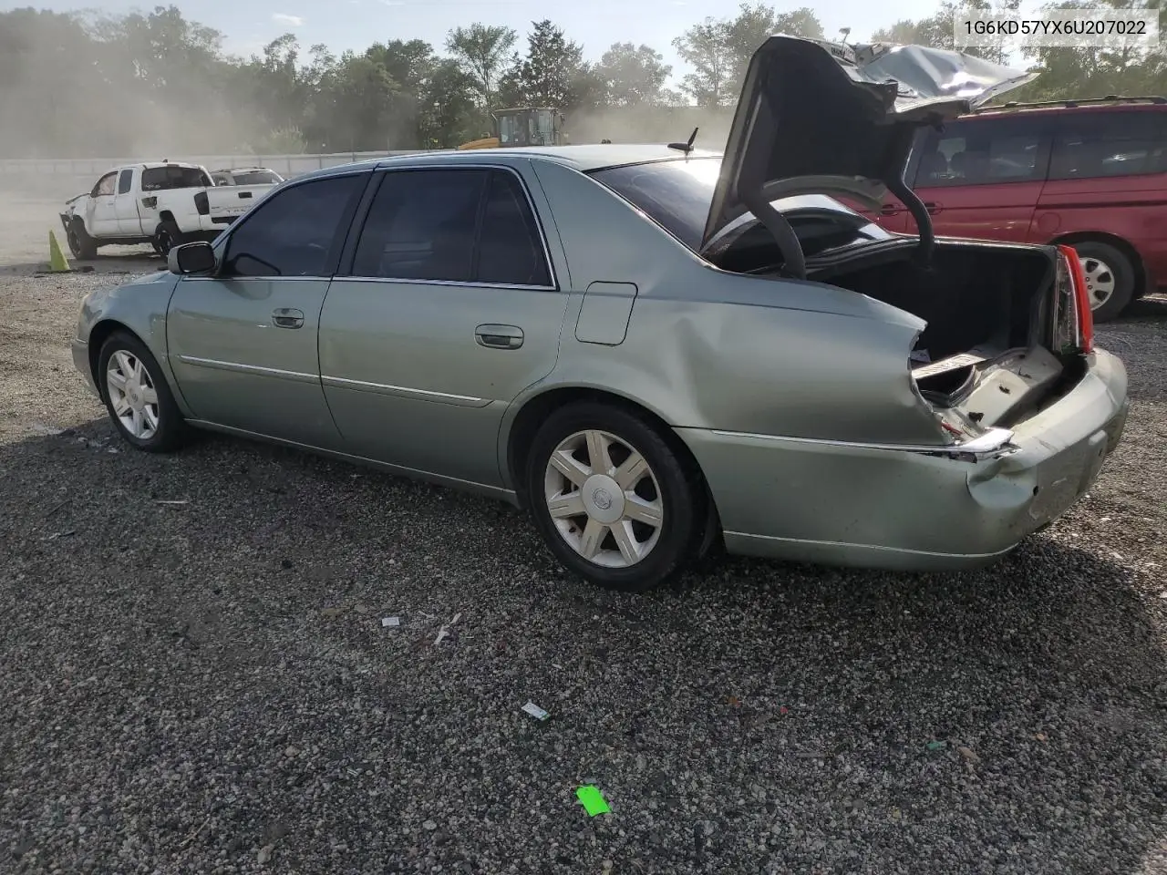 2006 Cadillac Dts VIN: 1G6KD57YX6U207022 Lot: 60931085