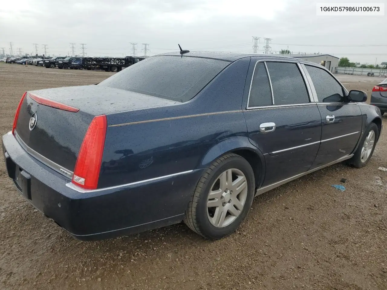 2006 Cadillac Dts VIN: 1G6KD57986U100673 Lot: 61034965