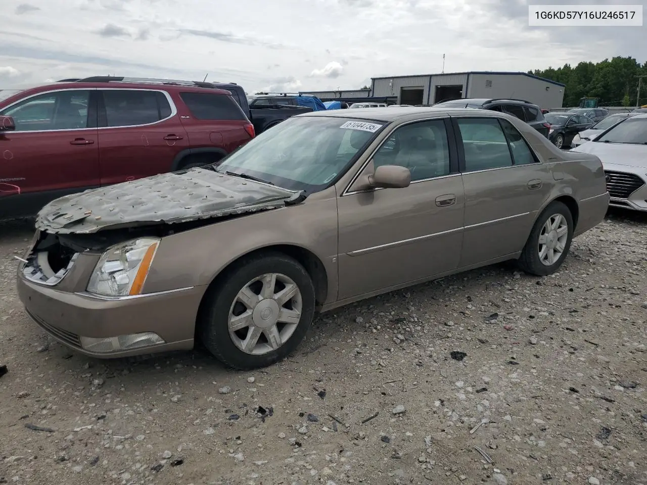 2006 Cadillac Dts VIN: 1G6KD57Y16U246517 Lot: 61044735