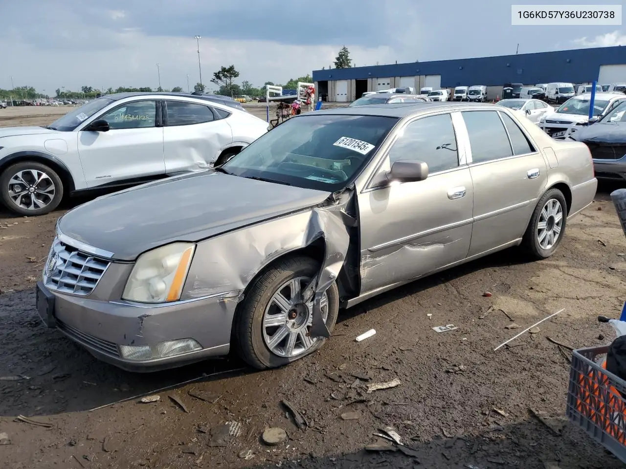 2006 Cadillac Dts VIN: 1G6KD57Y36U230738 Lot: 61201545