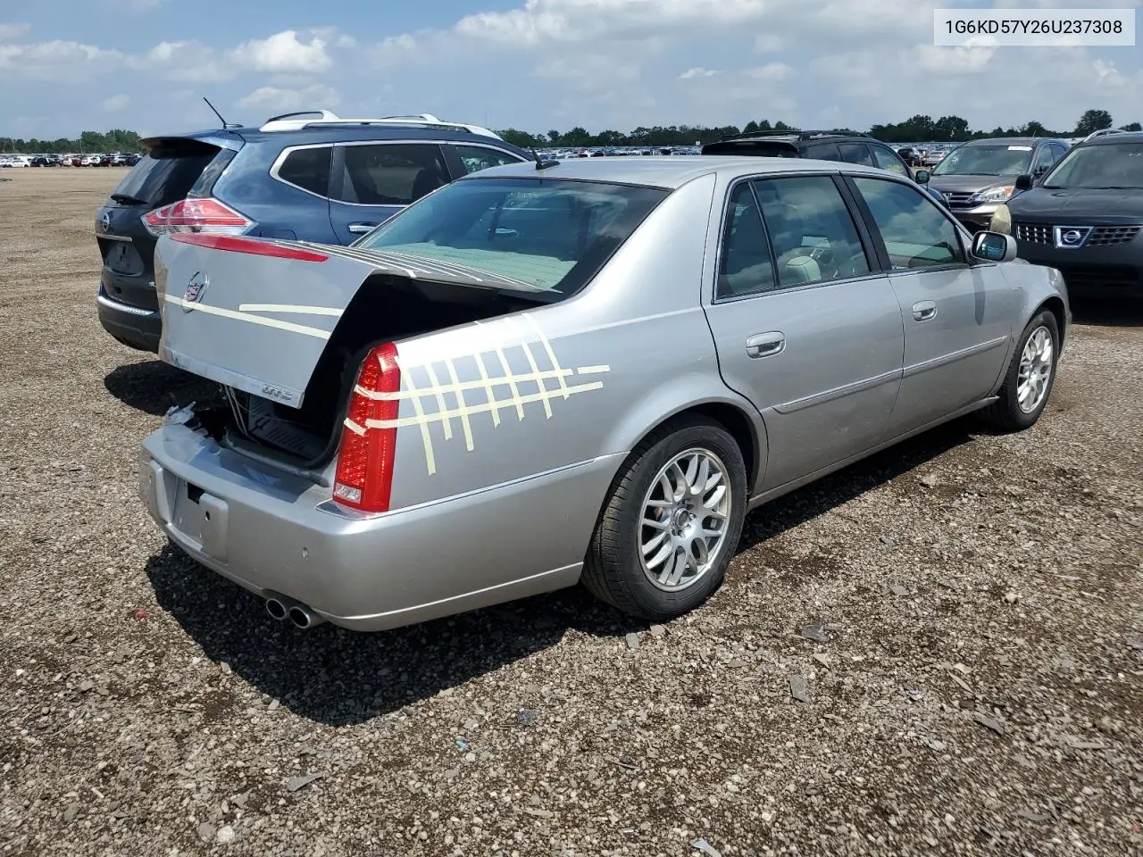 2006 Cadillac Dts VIN: 1G6KD57Y26U237308 Lot: 61633245