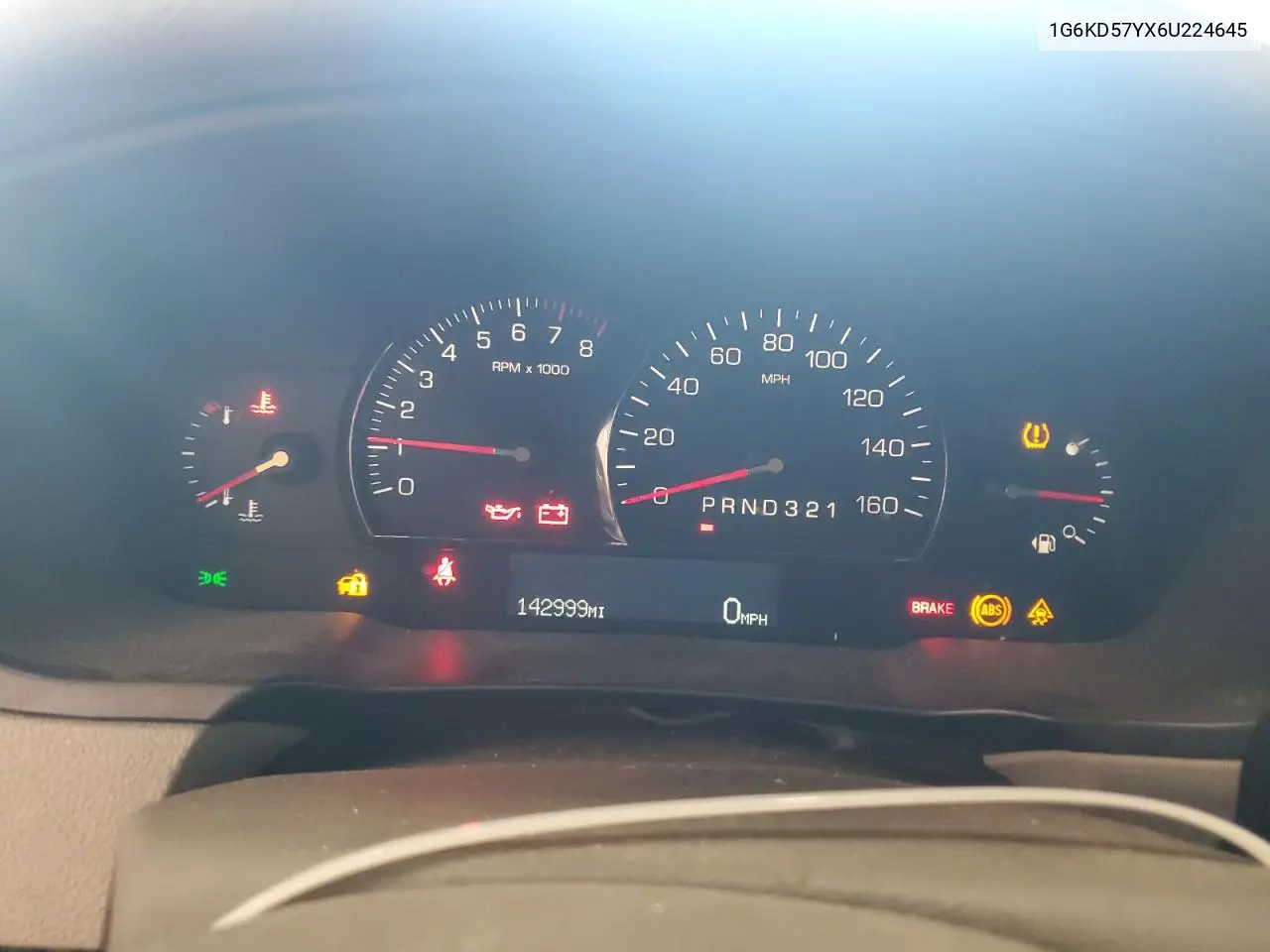 2006 Cadillac Dts VIN: 1G6KD57YX6U224645 Lot: 63255145