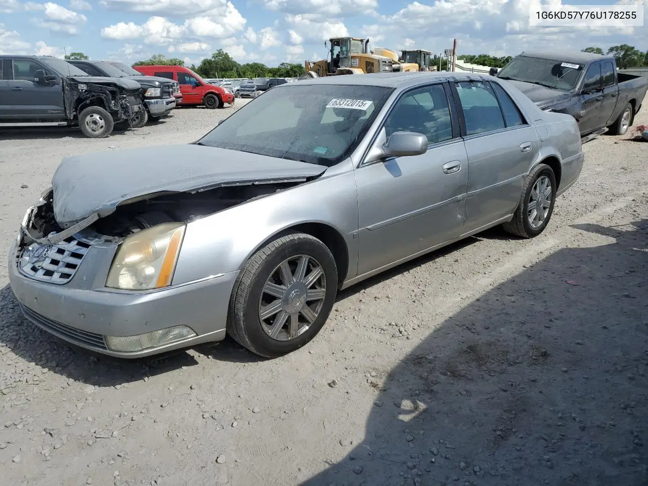 2006 Cadillac Dts VIN: 1G6KD57Y76U178255 Lot: 63312015