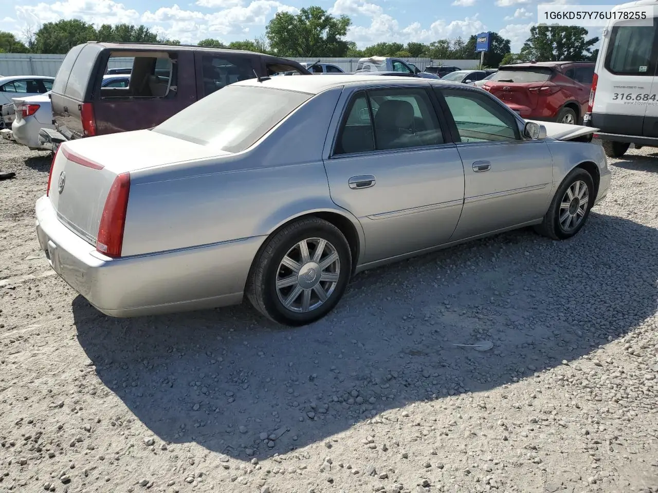 2006 Cadillac Dts VIN: 1G6KD57Y76U178255 Lot: 63312015