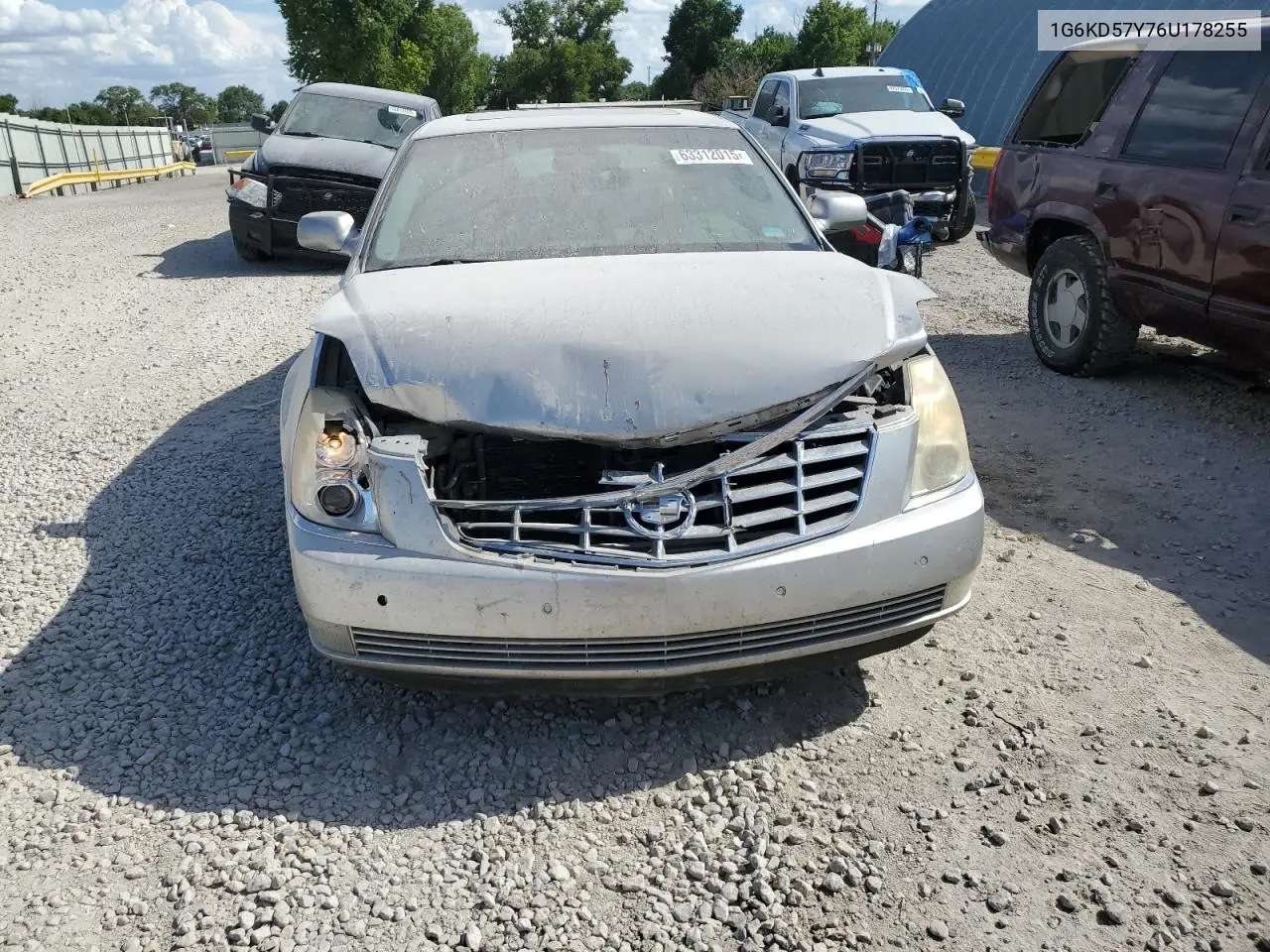 2006 Cadillac Dts VIN: 1G6KD57Y76U178255 Lot: 63312015