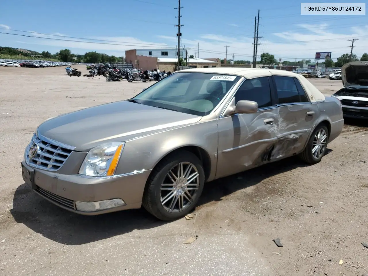 2006 Cadillac Dts VIN: 1G6KD57Y86U124172 Lot: 63395645
