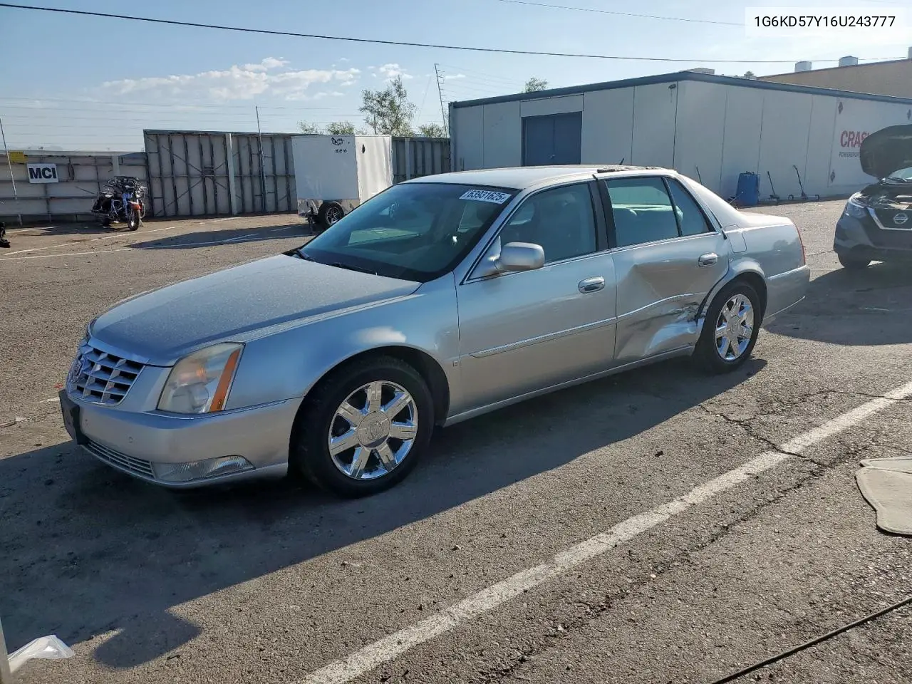 2006 Cadillac Dts VIN: 1G6KD57Y16U243777 Lot: 63931625