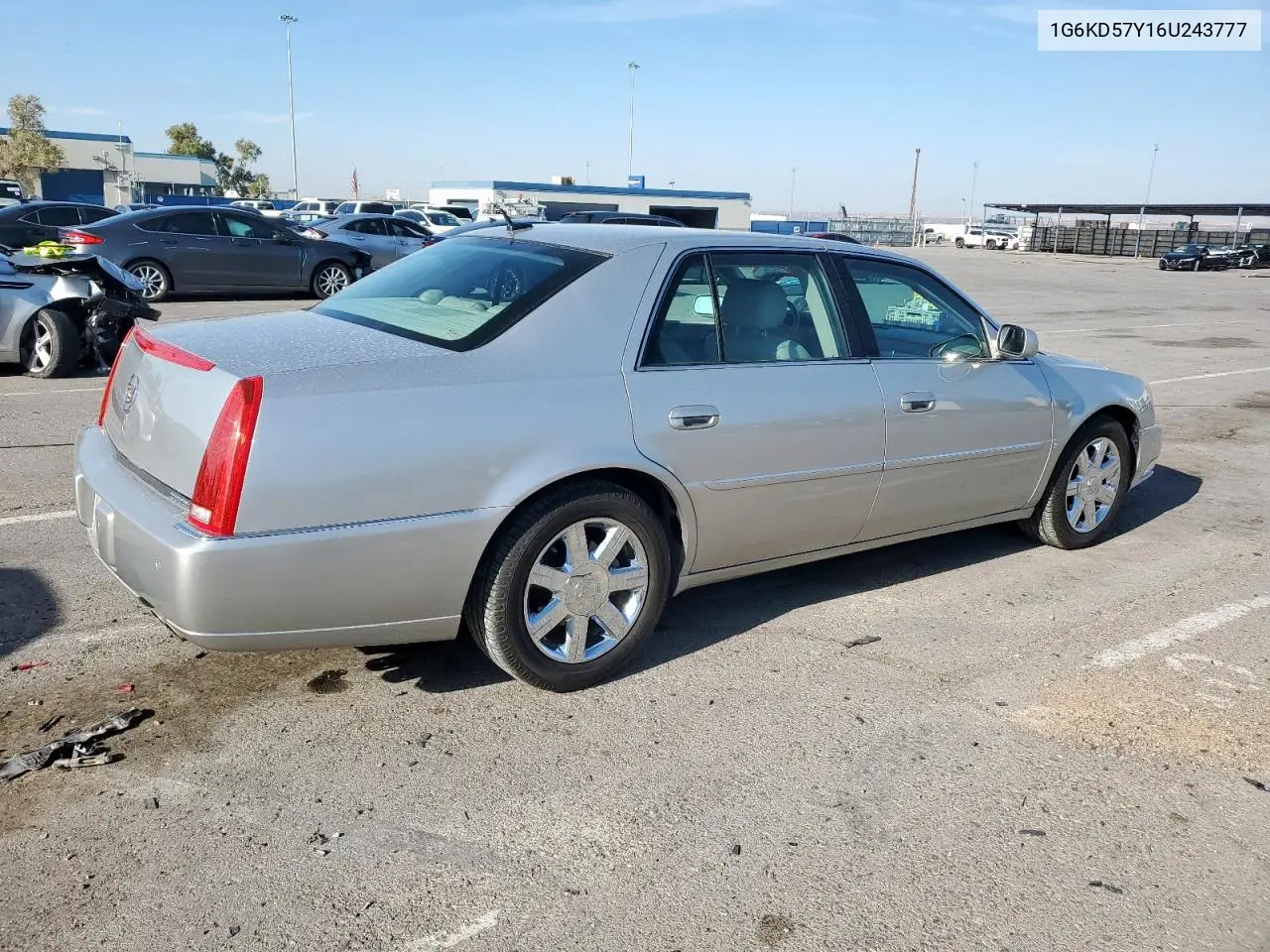 2006 Cadillac Dts VIN: 1G6KD57Y16U243777 Lot: 63931625