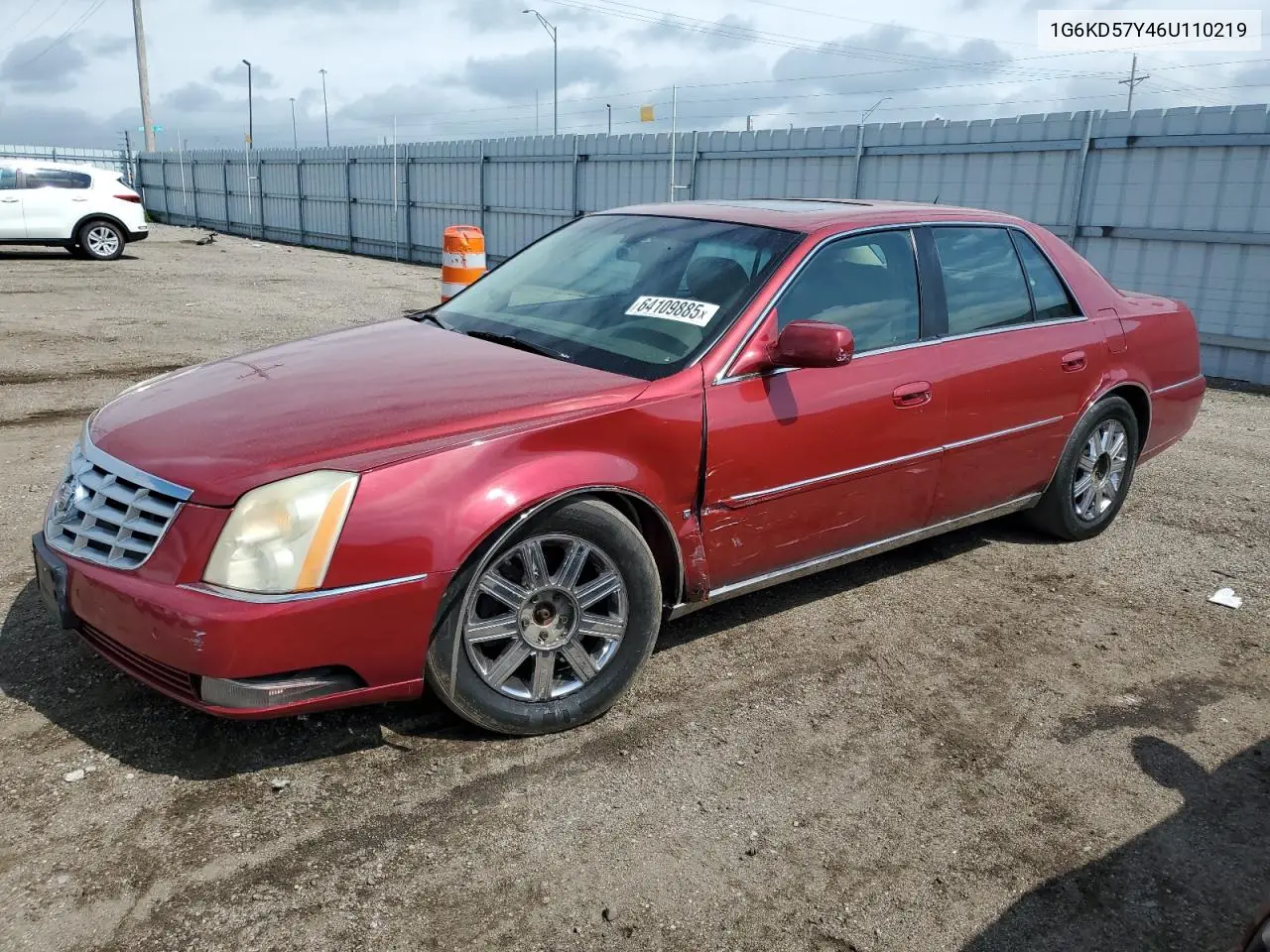 2006 Cadillac Dts VIN: 1G6KD57Y46U110219 Lot: 64109885