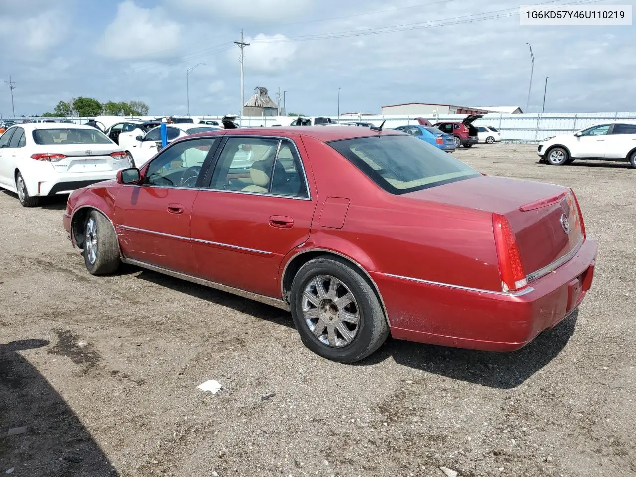 2006 Cadillac Dts VIN: 1G6KD57Y46U110219 Lot: 64109885