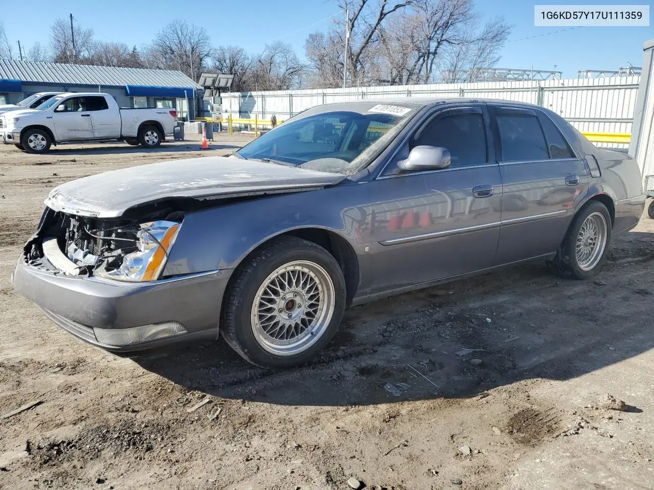 2007 Cadillac Dts VIN: 1G6KD57Y17U111359 Lot: 47091855