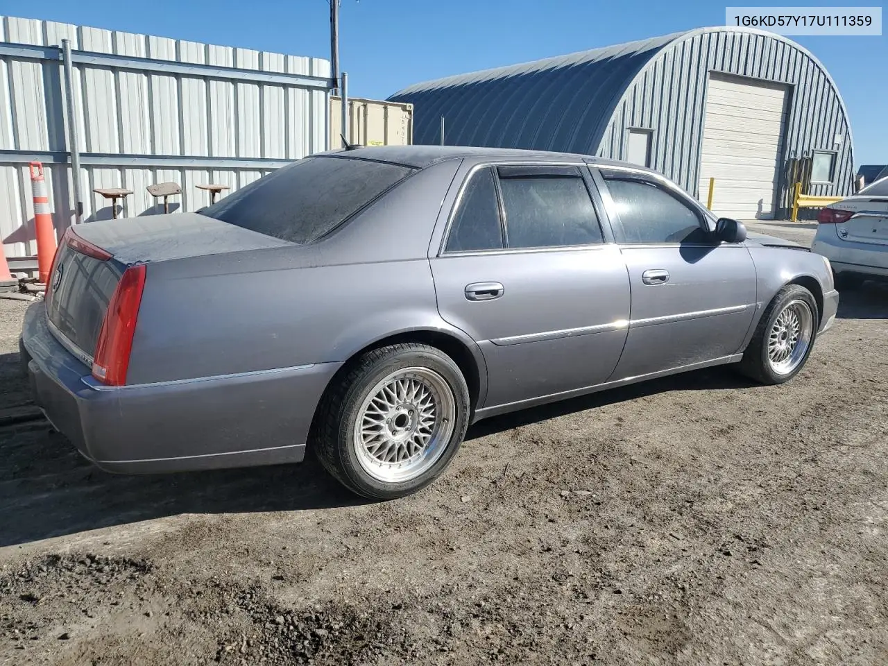 2007 Cadillac Dts VIN: 1G6KD57Y17U111359 Lot: 47091855