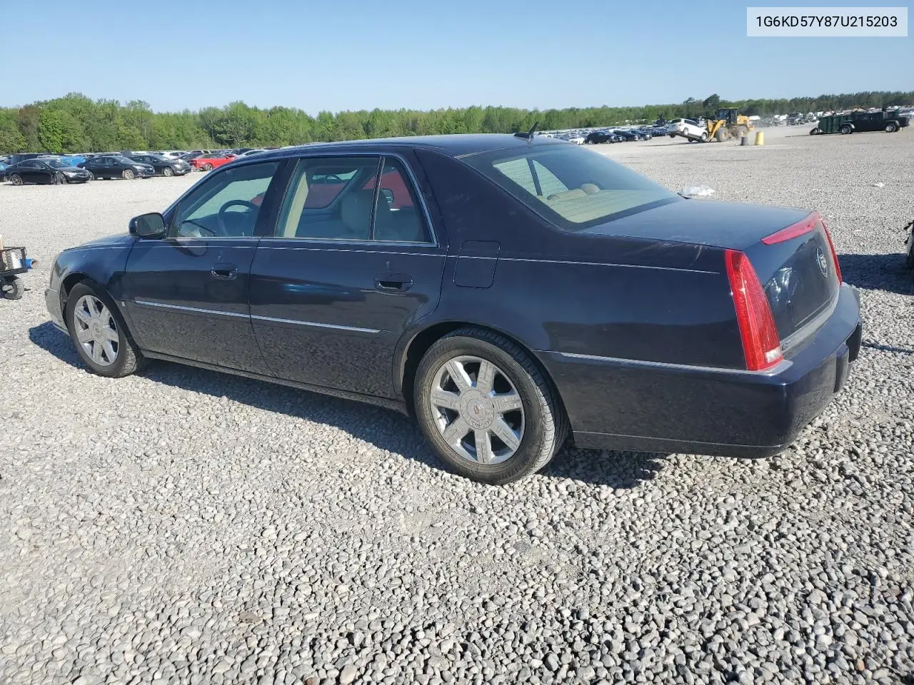 2007 Cadillac Dts VIN: 1G6KD57Y87U215203 Lot: 52965365