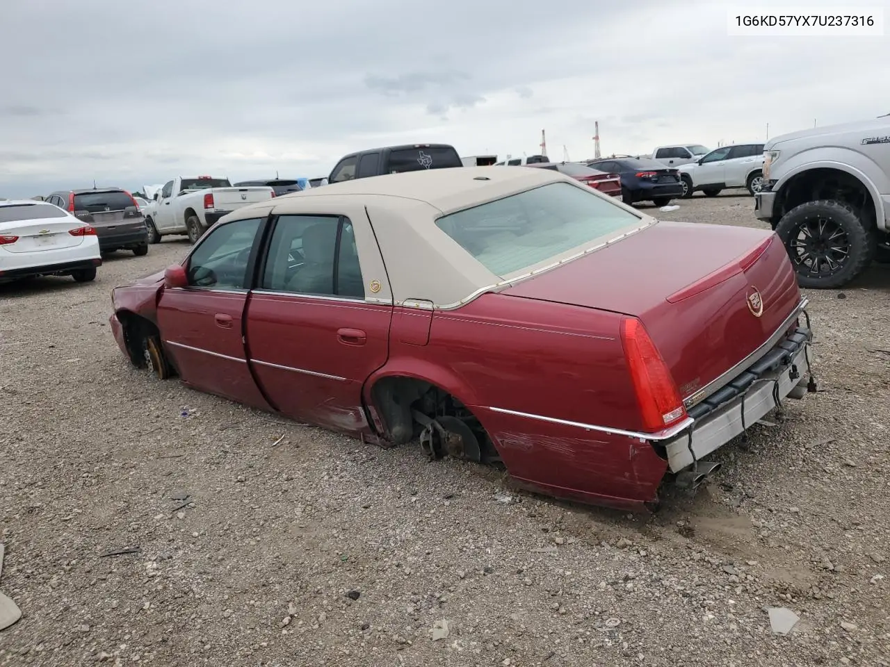 2007 Cadillac Dts VIN: 1G6KD57YX7U237316 Lot: 55642185