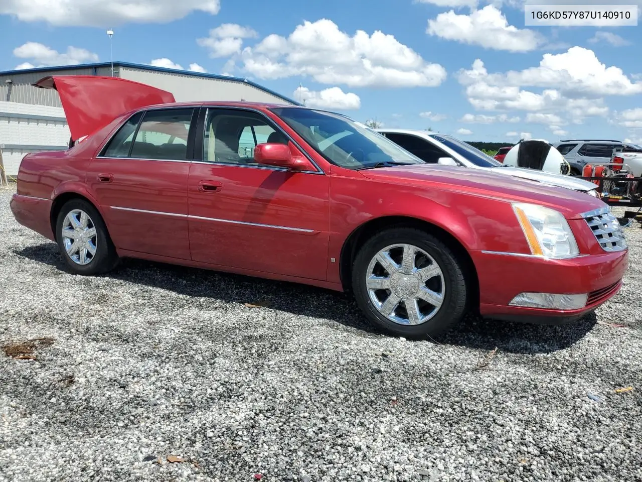 2007 Cadillac Dts VIN: 1G6KD57Y87U140910 Lot: 56742965