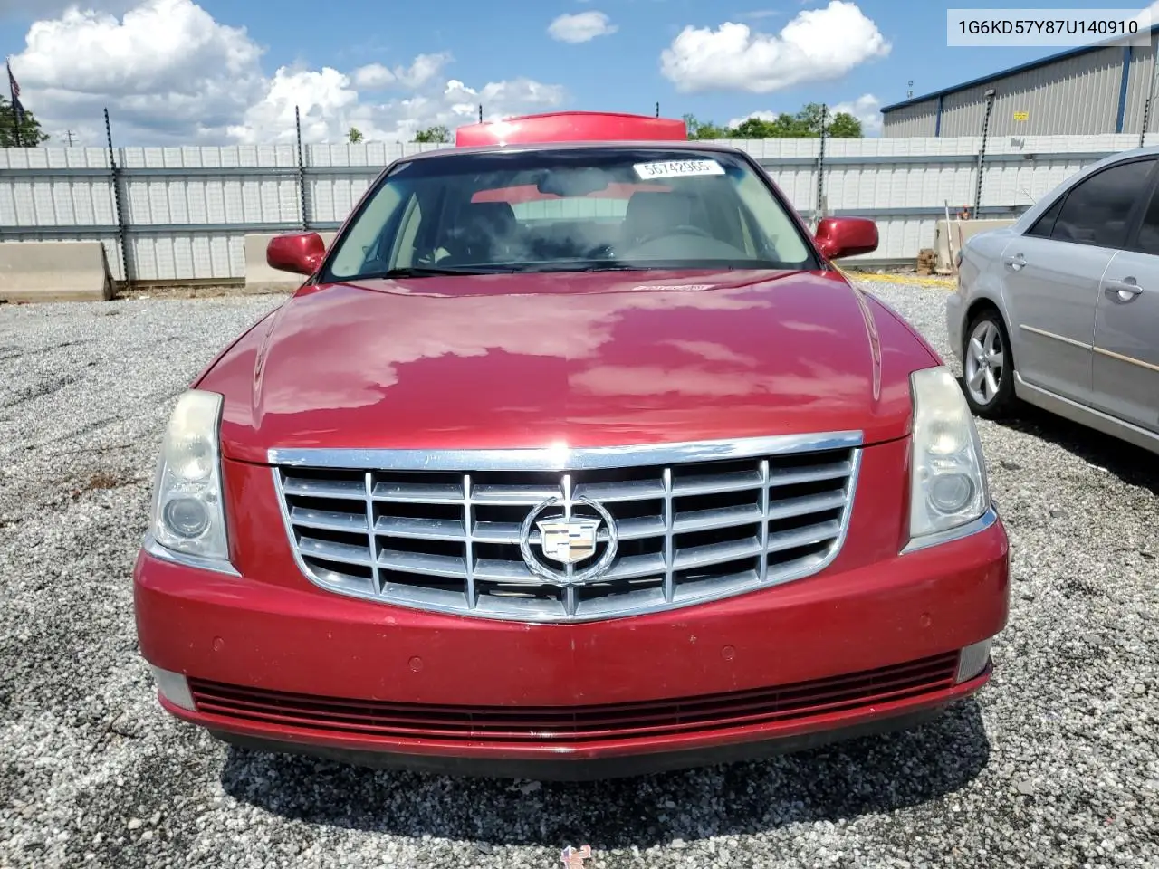 2007 Cadillac Dts VIN: 1G6KD57Y87U140910 Lot: 56742965
