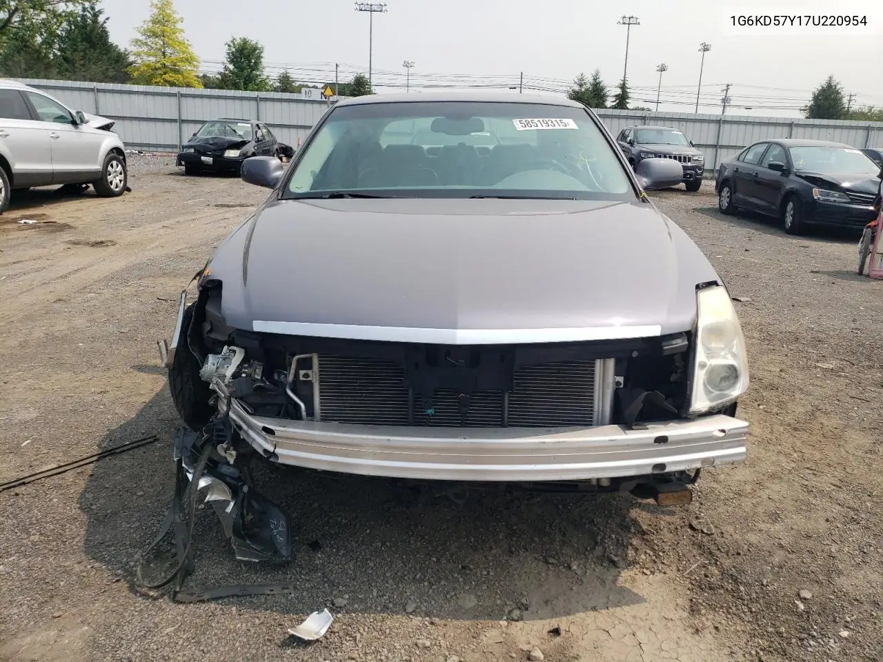 2007 Cadillac Dts VIN: 1G6KD57Y17U220954 Lot: 58519315