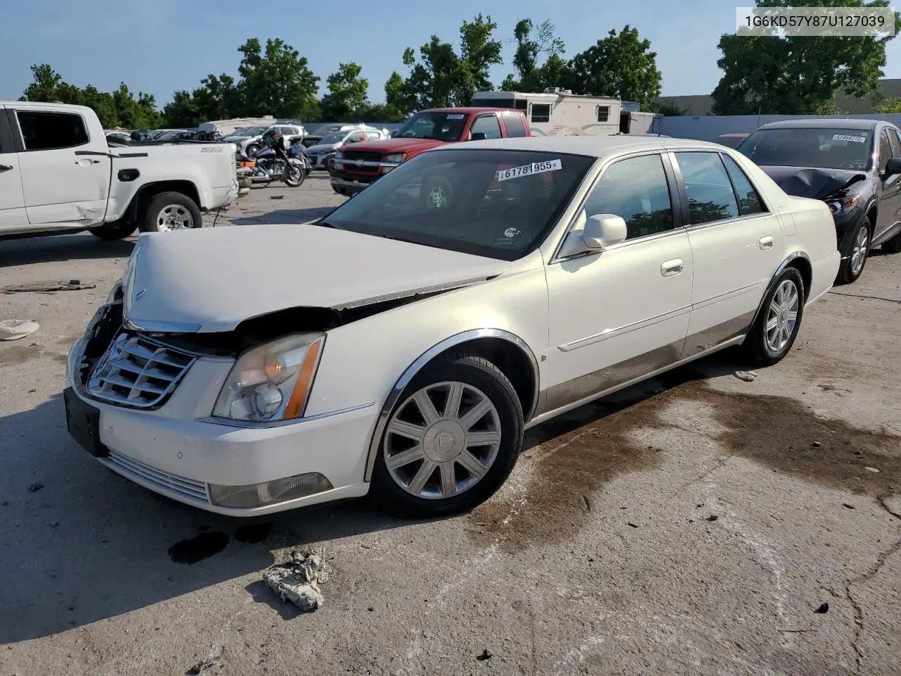 2007 Cadillac Dts VIN: 1G6KD57Y87U127039 Lot: 61781955