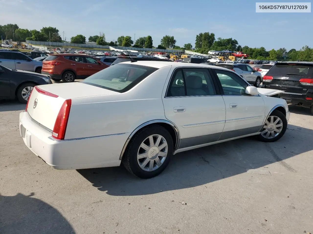 2007 Cadillac Dts VIN: 1G6KD57Y87U127039 Lot: 61781955