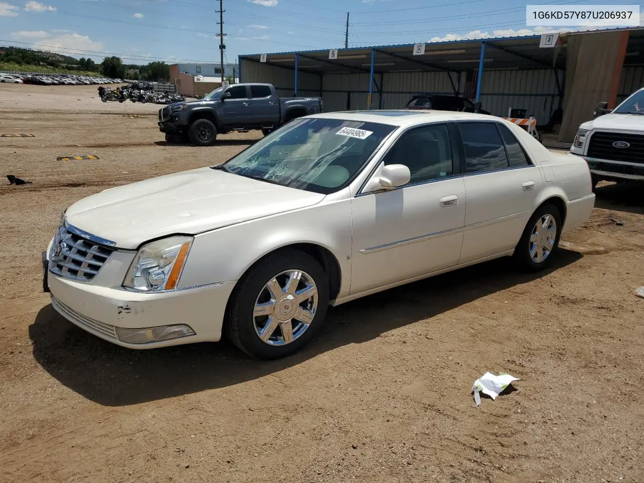 2007 Cadillac Dts VIN: 1G6KD57Y87U206937 Lot: 64404985