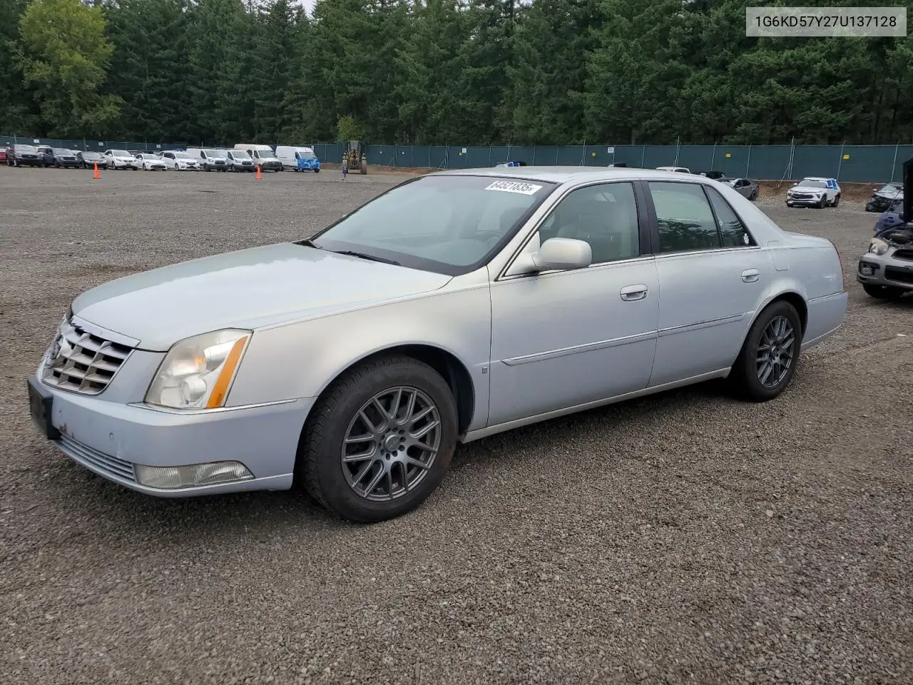 2007 Cadillac Dts VIN: 1G6KD57Y27U137128 Lot: 64521835