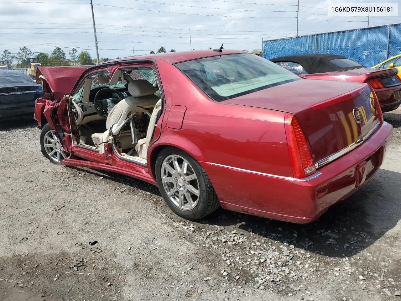 2008 Cadillac Dts VIN: 1G6KD579X8U156181 Lot: 48923245