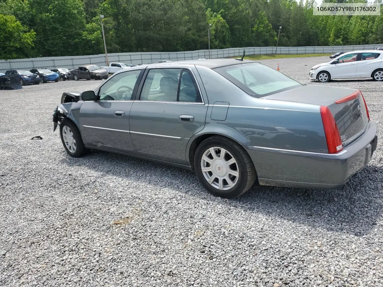 2008 Cadillac Dts VIN: 1G6KD57Y98U176302 Lot: 55618055