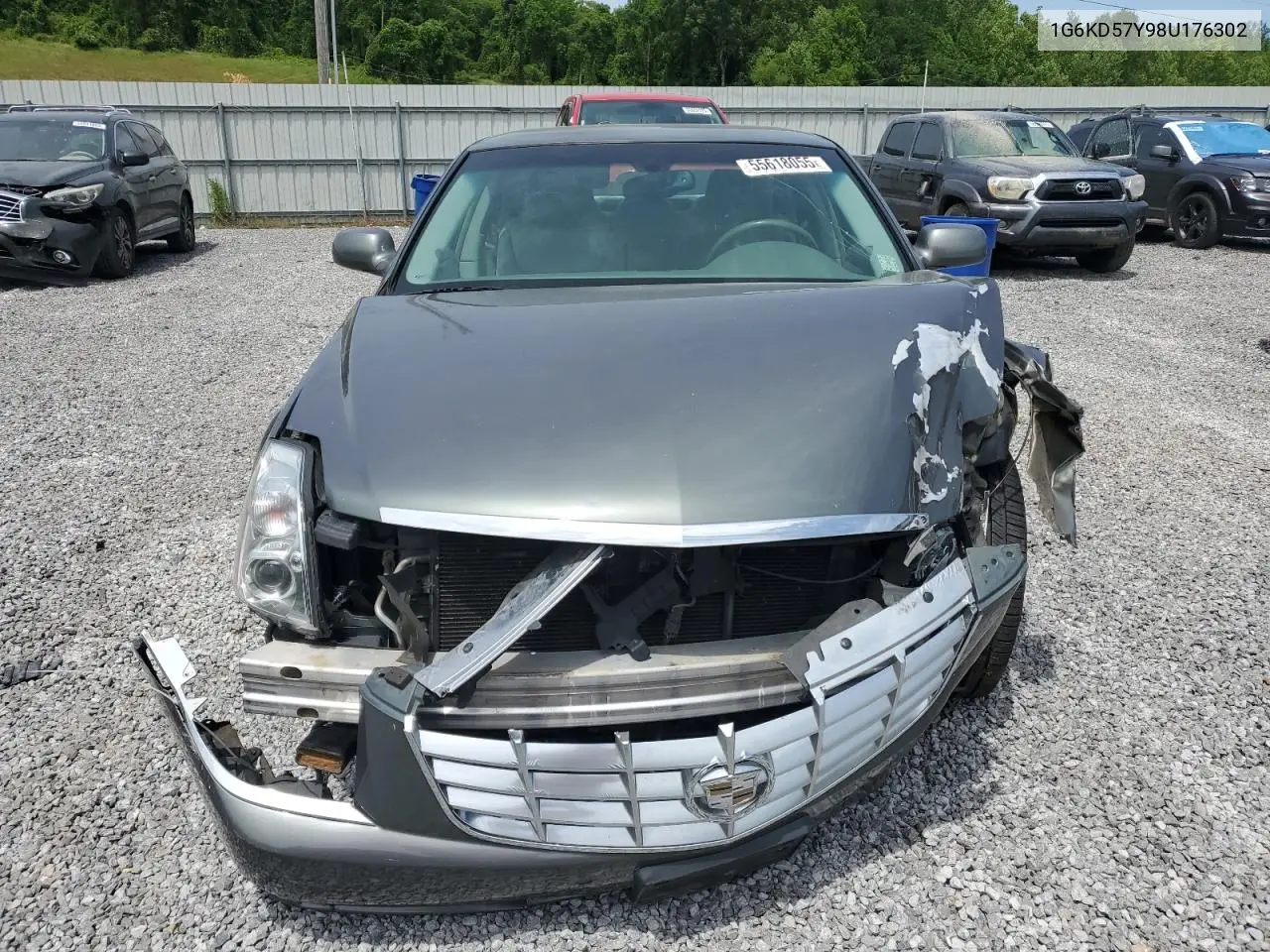 2008 Cadillac Dts VIN: 1G6KD57Y98U176302 Lot: 55618055