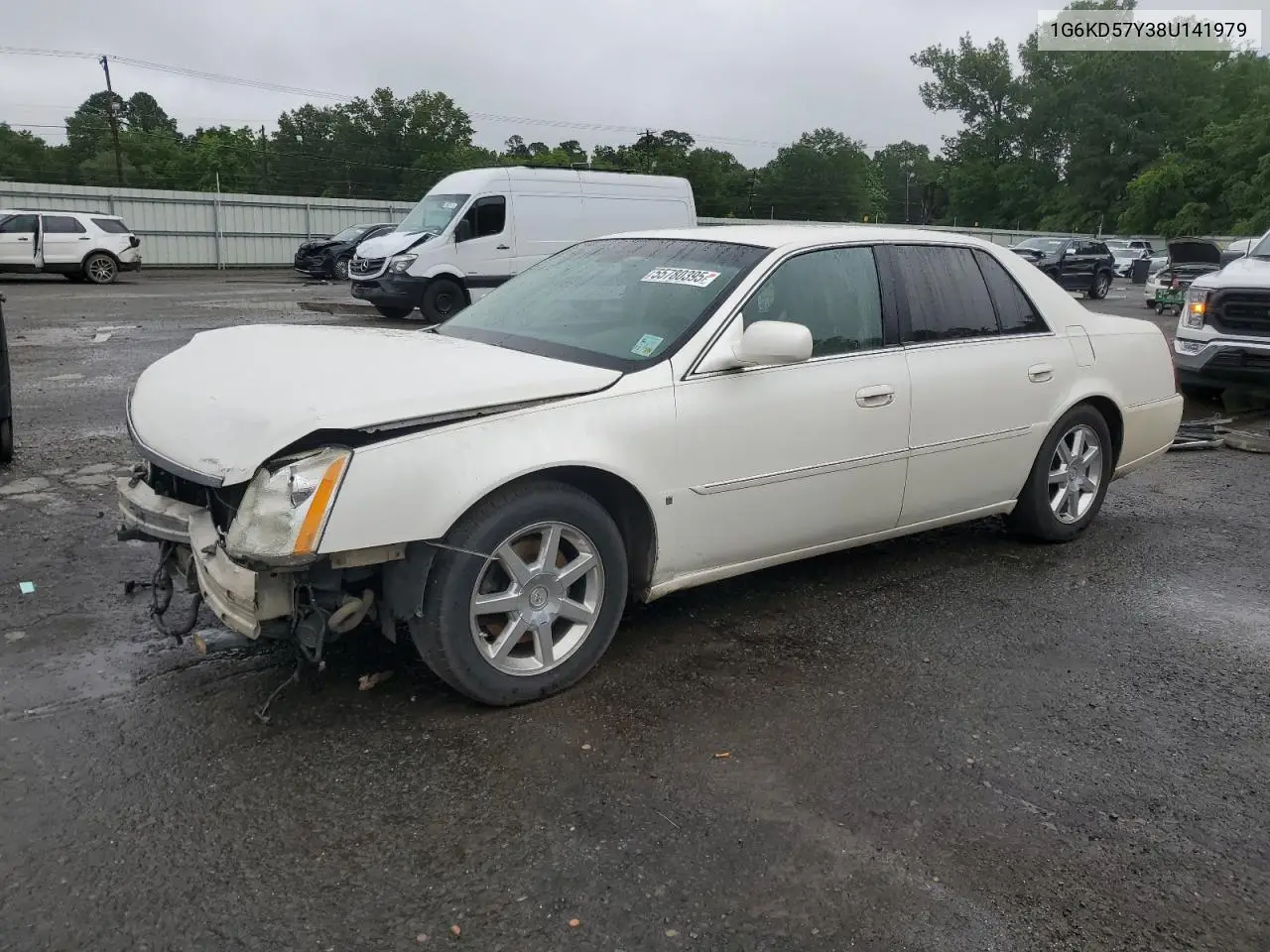2008 Cadillac Dts VIN: 1G6KD57Y38U141979 Lot: 55780395