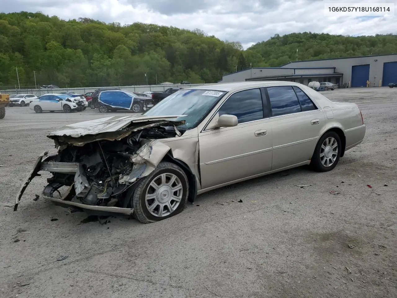 2008 Cadillac Dts VIN: 1G6KD57Y18U168114 Lot: 56137385