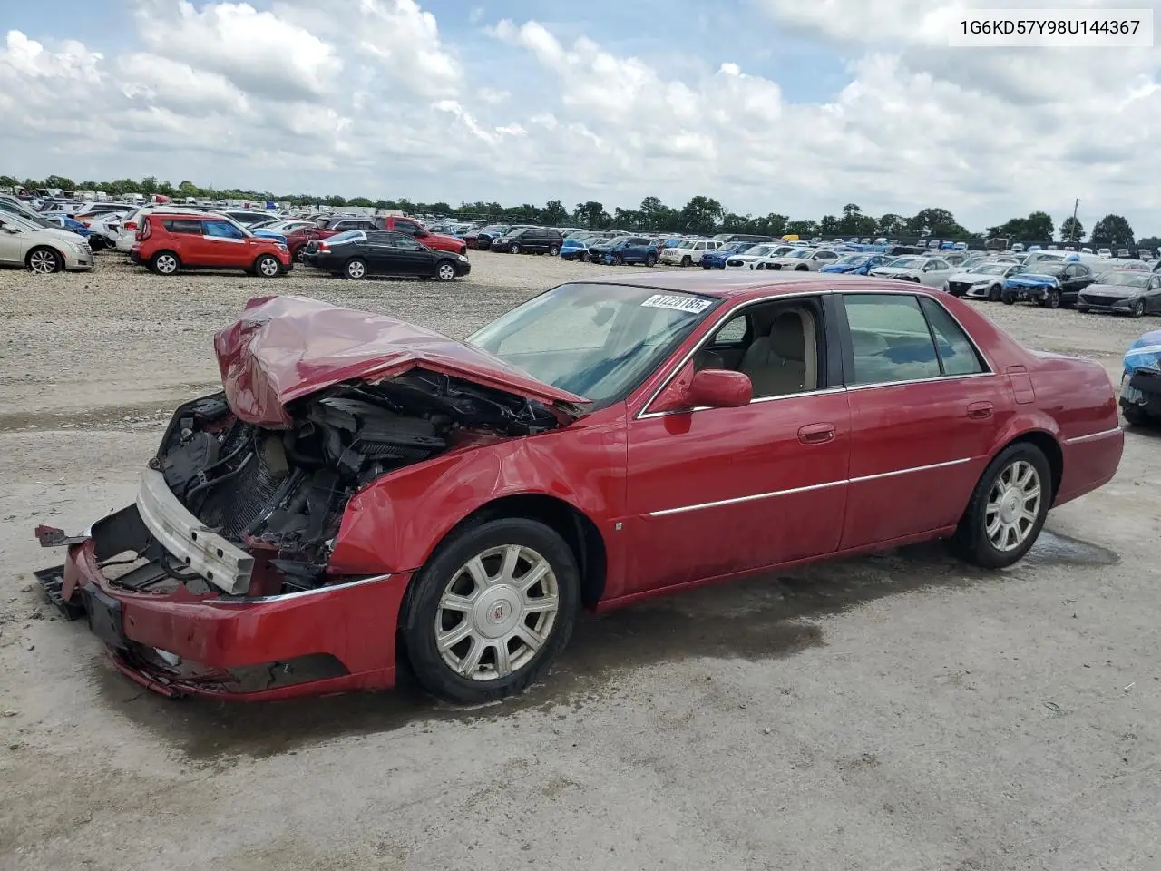 2008 Cadillac Dts VIN: 1G6KD57Y98U144367 Lot: 61228185