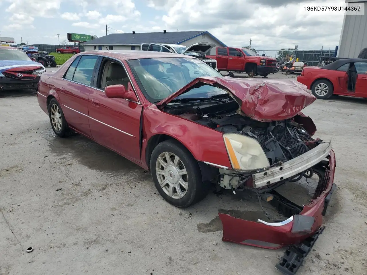 2008 Cadillac Dts VIN: 1G6KD57Y98U144367 Lot: 61228185