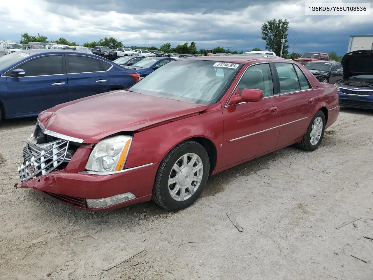 2008 Cadillac Dts VIN: 1G6KD57Y68U108636 Lot: 61260305