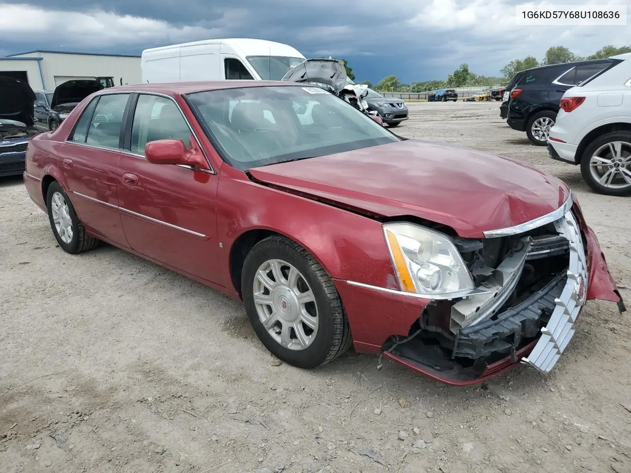 2008 Cadillac Dts VIN: 1G6KD57Y68U108636 Lot: 61260305