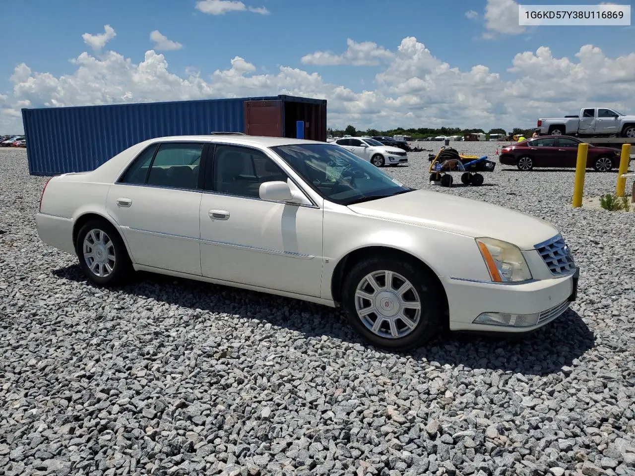 2008 Cadillac Dts VIN: 1G6KD57Y38U116869 Lot: 61435845