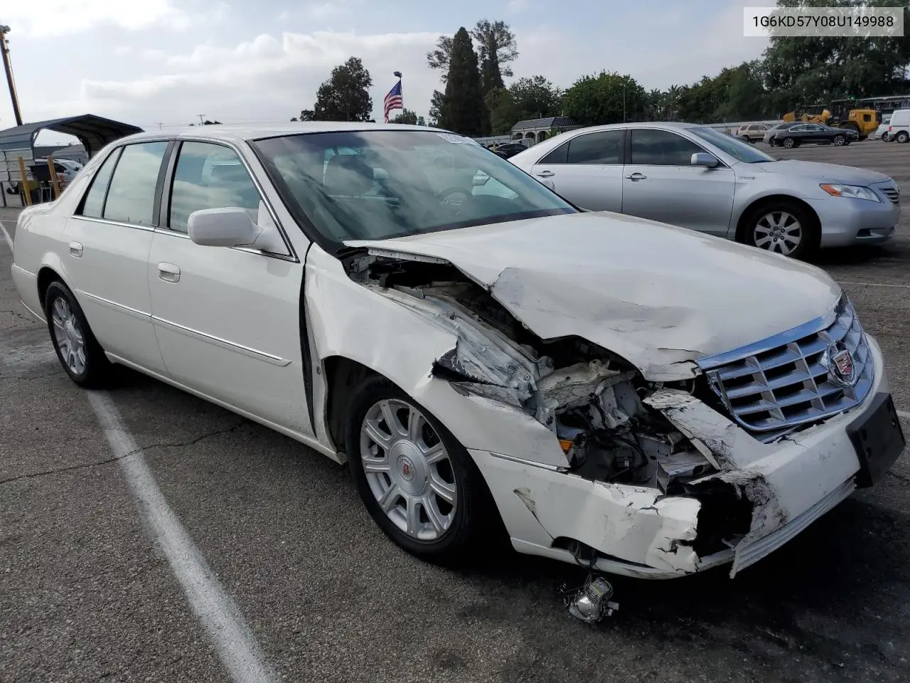 2008 Cadillac Dts VIN: 1G6KD57Y08U149988 Lot: 62000365