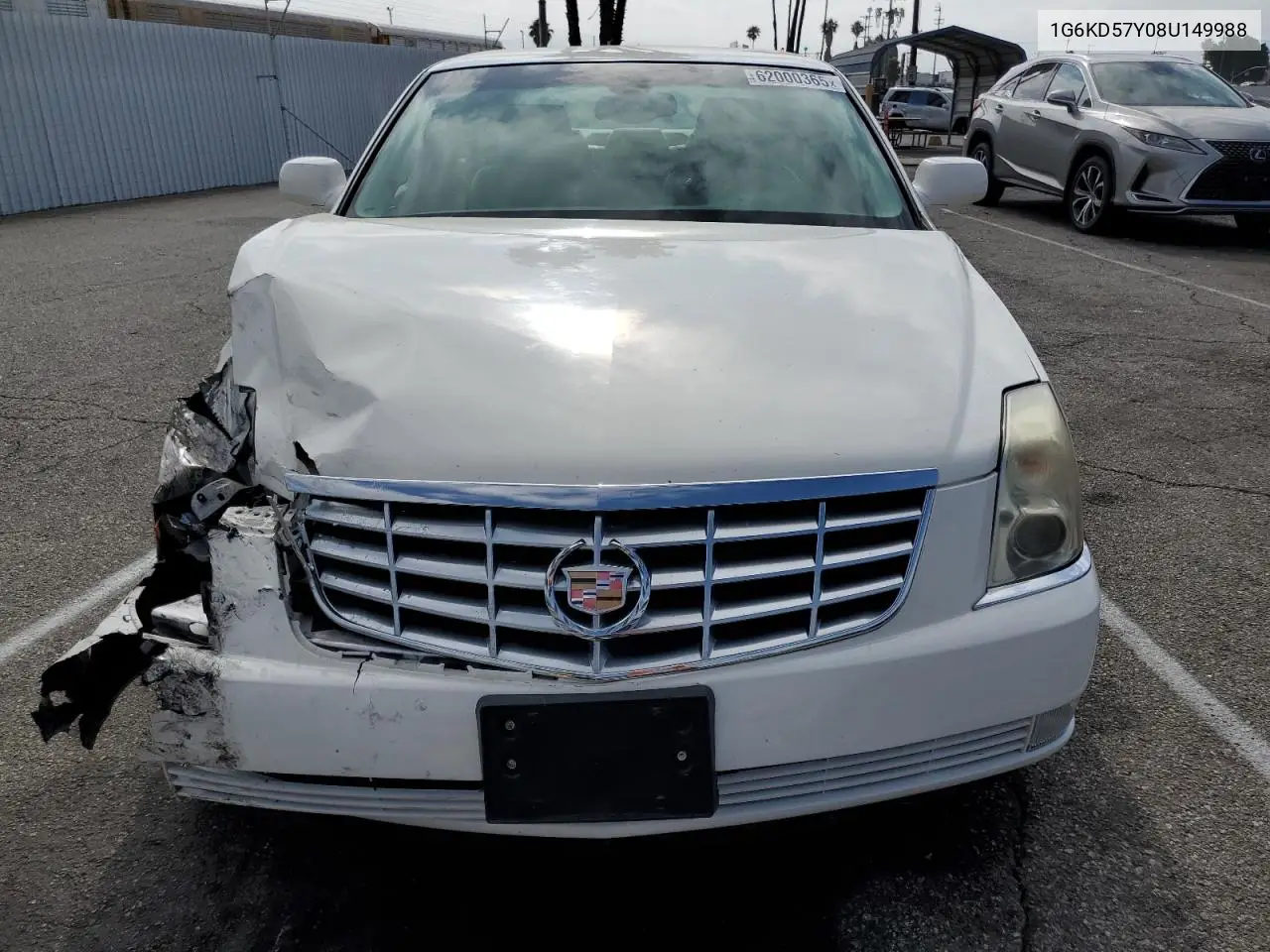 2008 Cadillac Dts VIN: 1G6KD57Y08U149988 Lot: 62000365