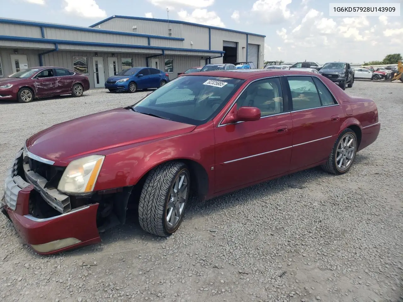 2008 Cadillac Dts VIN: 1G6KD57928U143909 Lot: 62325885