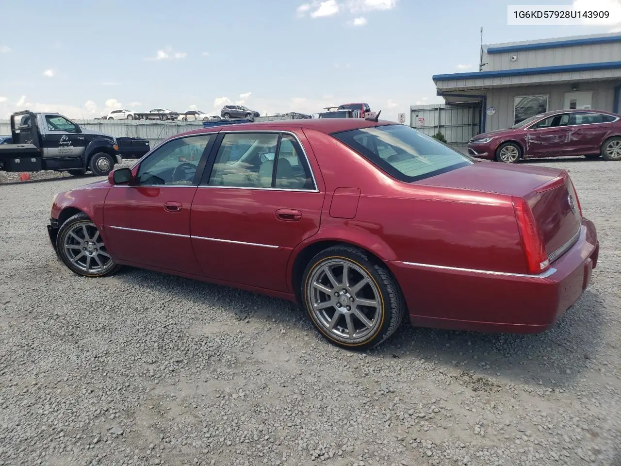 2008 Cadillac Dts VIN: 1G6KD57928U143909 Lot: 62325885