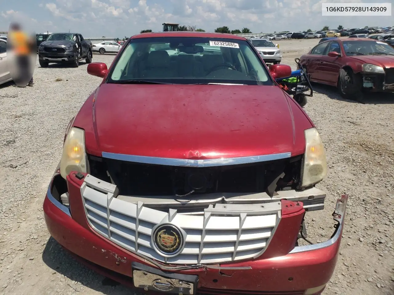 2008 Cadillac Dts VIN: 1G6KD57928U143909 Lot: 62325885