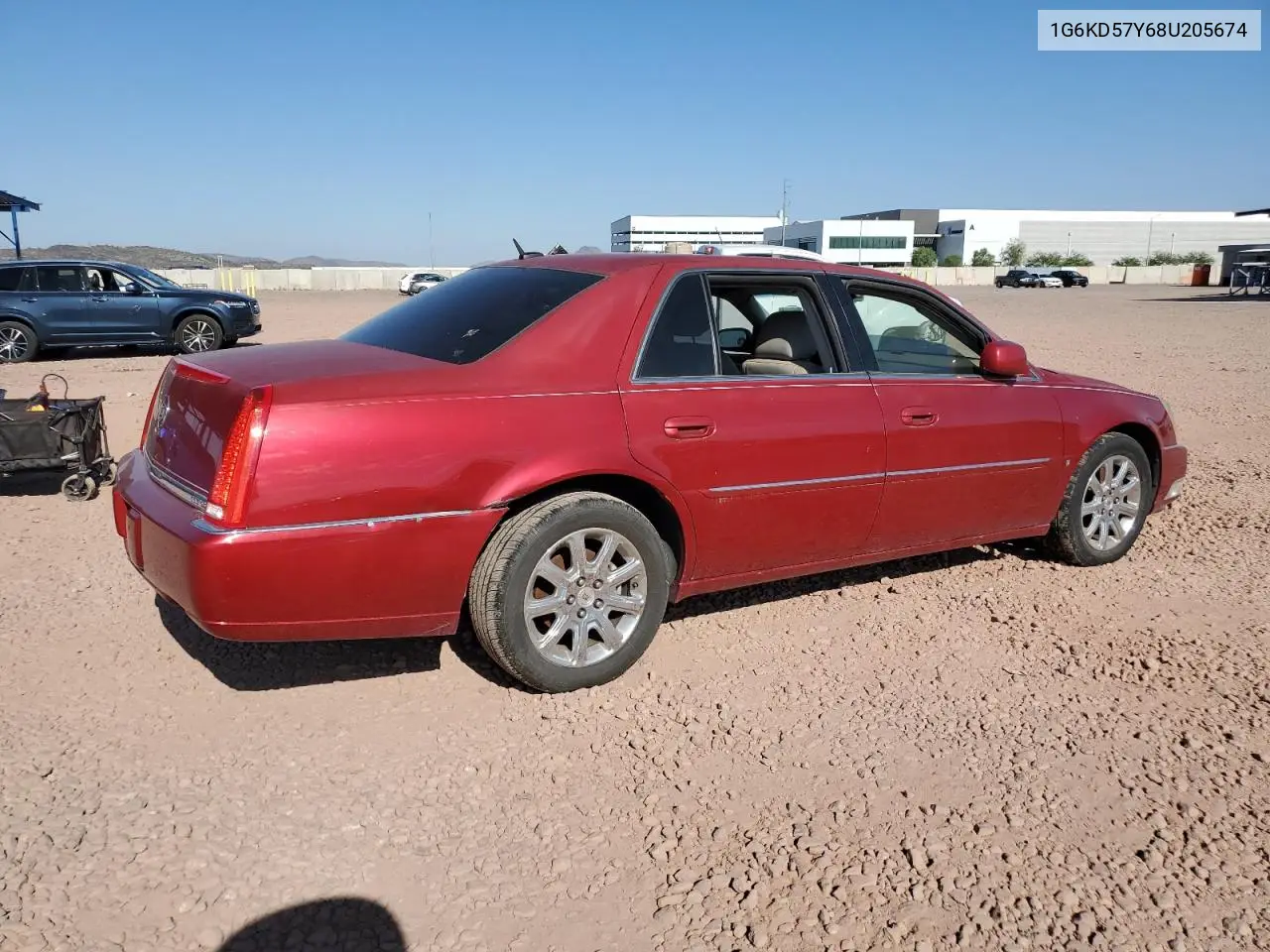 2008 Cadillac Dts VIN: 1G6KD57Y68U205674 Lot: 62742035