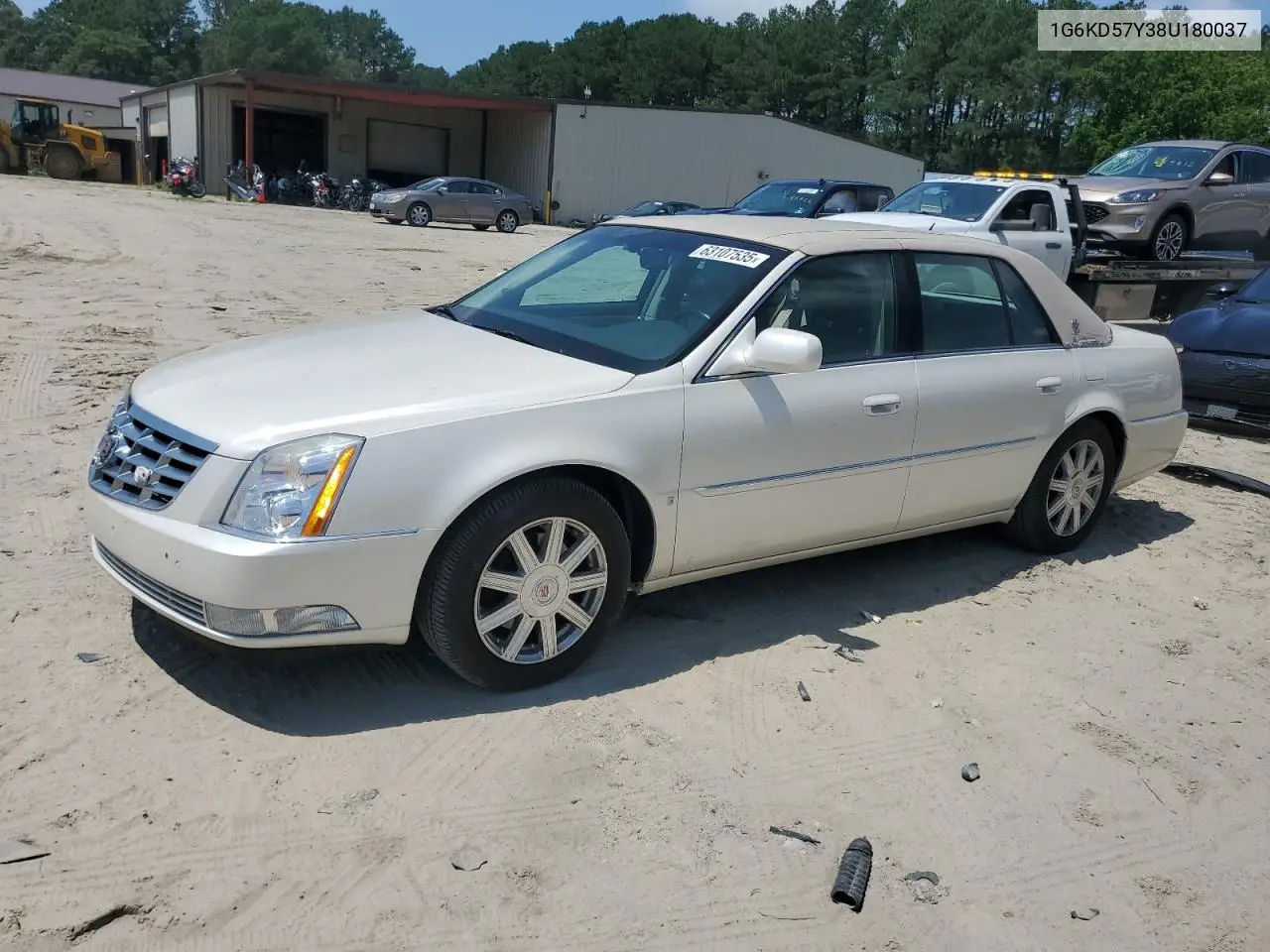2008 Cadillac Dts VIN: 1G6KD57Y38U180037 Lot: 63107535