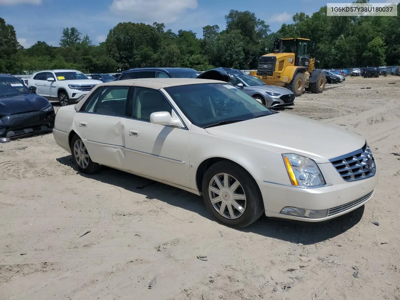 2008 Cadillac Dts VIN: 1G6KD57Y38U180037 Lot: 63107535
