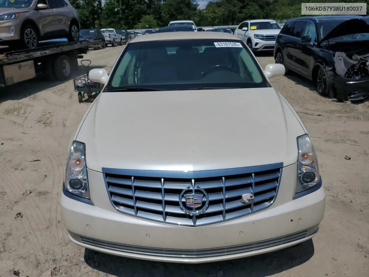 2008 Cadillac Dts VIN: 1G6KD57Y38U180037 Lot: 63107535