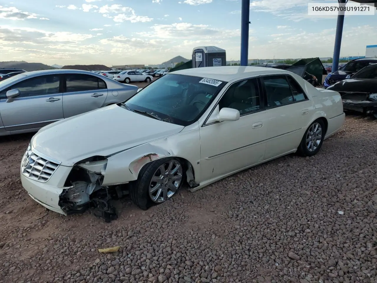 2008 Cadillac Dts VIN: 1G6KD57Y08U191271 Lot: 63482065