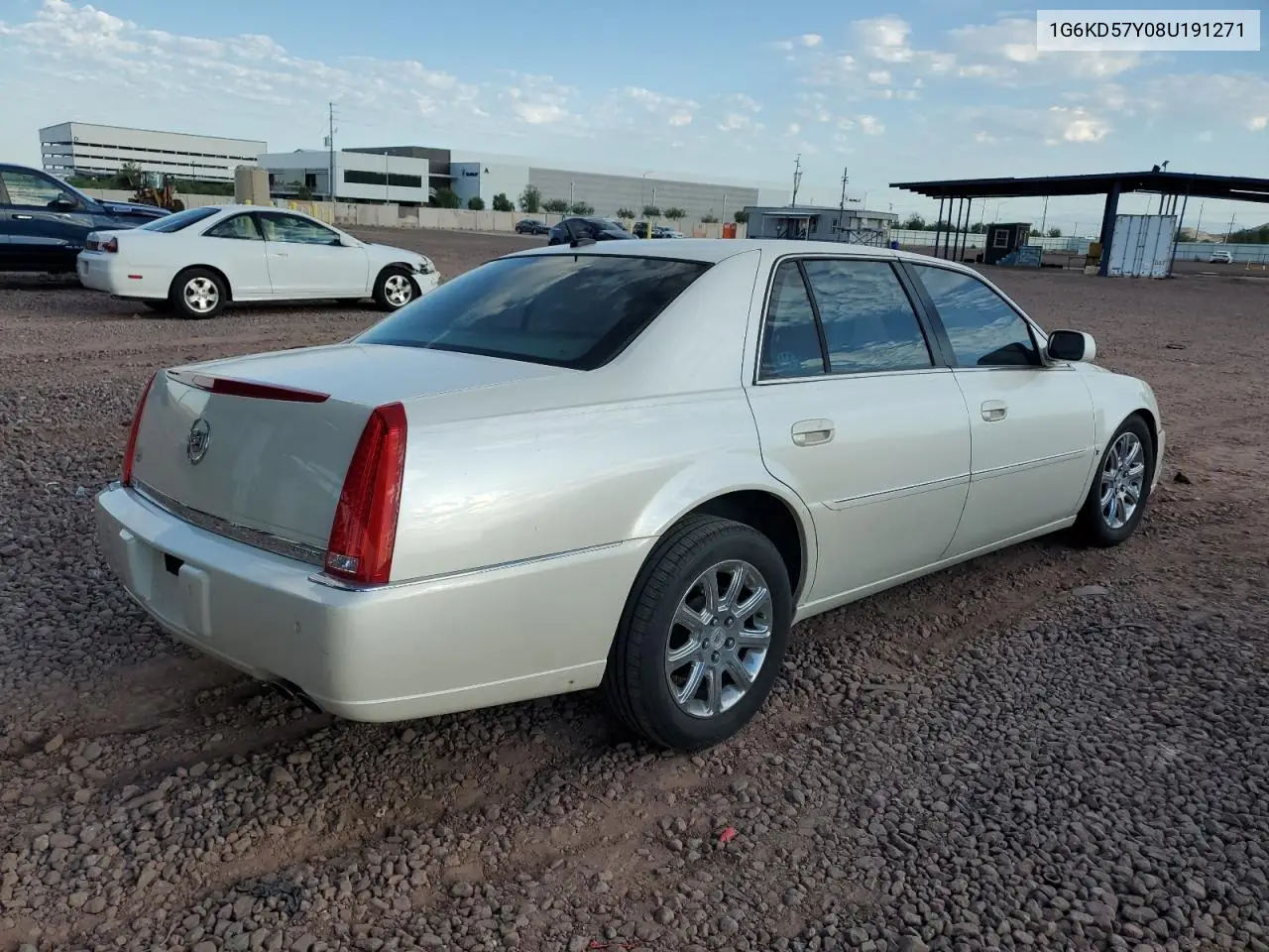 2008 Cadillac Dts VIN: 1G6KD57Y08U191271 Lot: 63482065